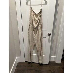 Ann Taylor LOFT Women’s Animal Print  Strapless Jumpsuit M Box C